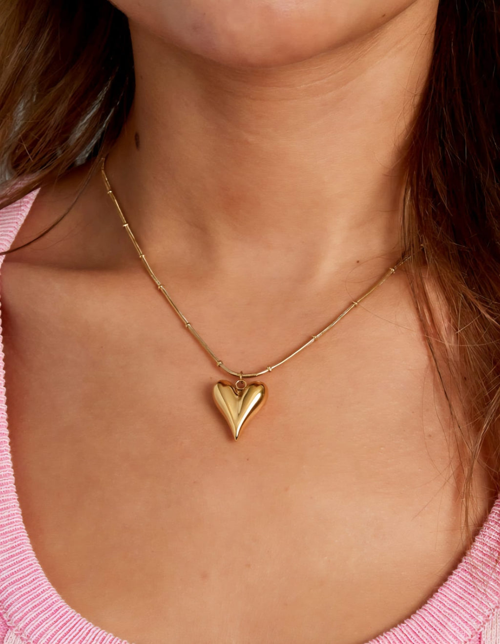 Ball heart necklace