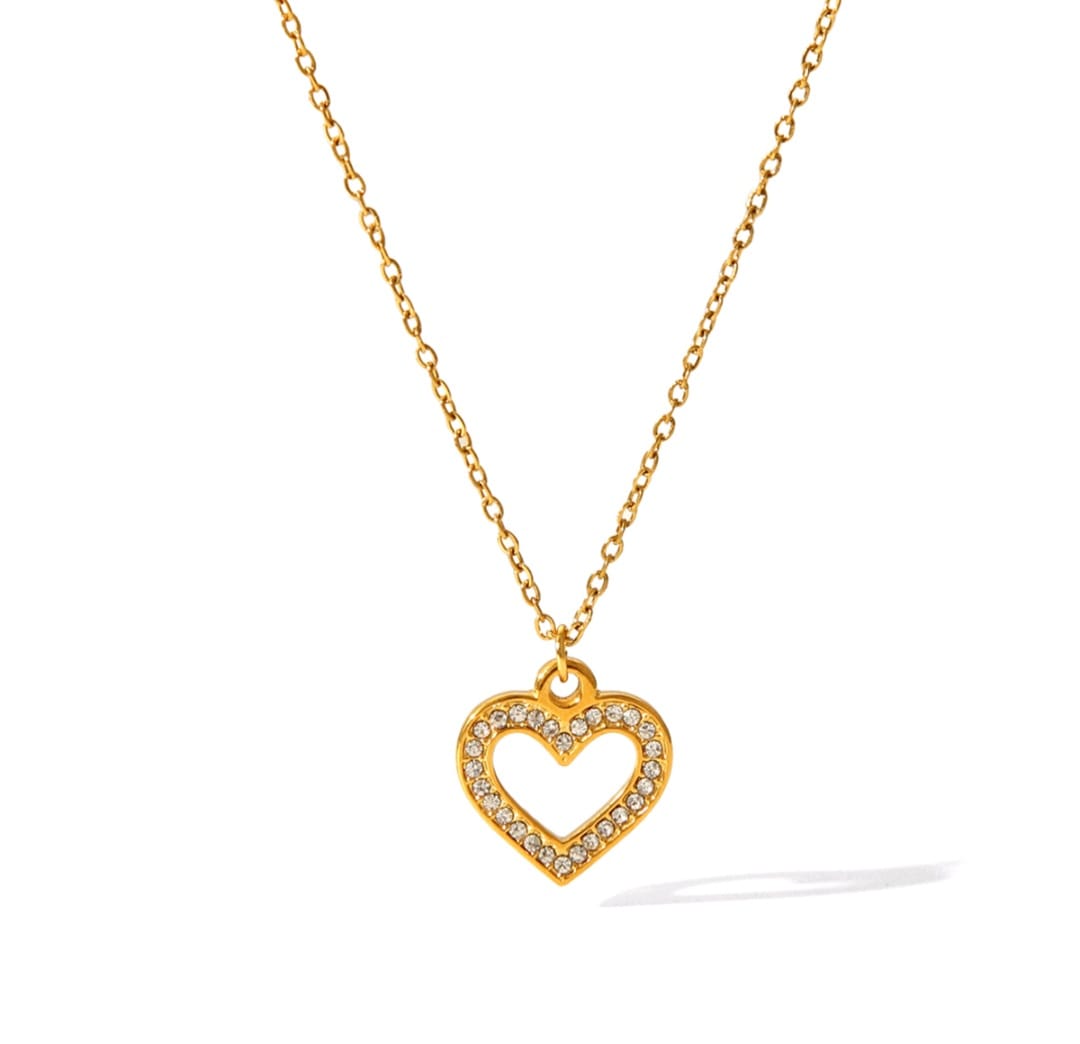 Shiny heart necklace