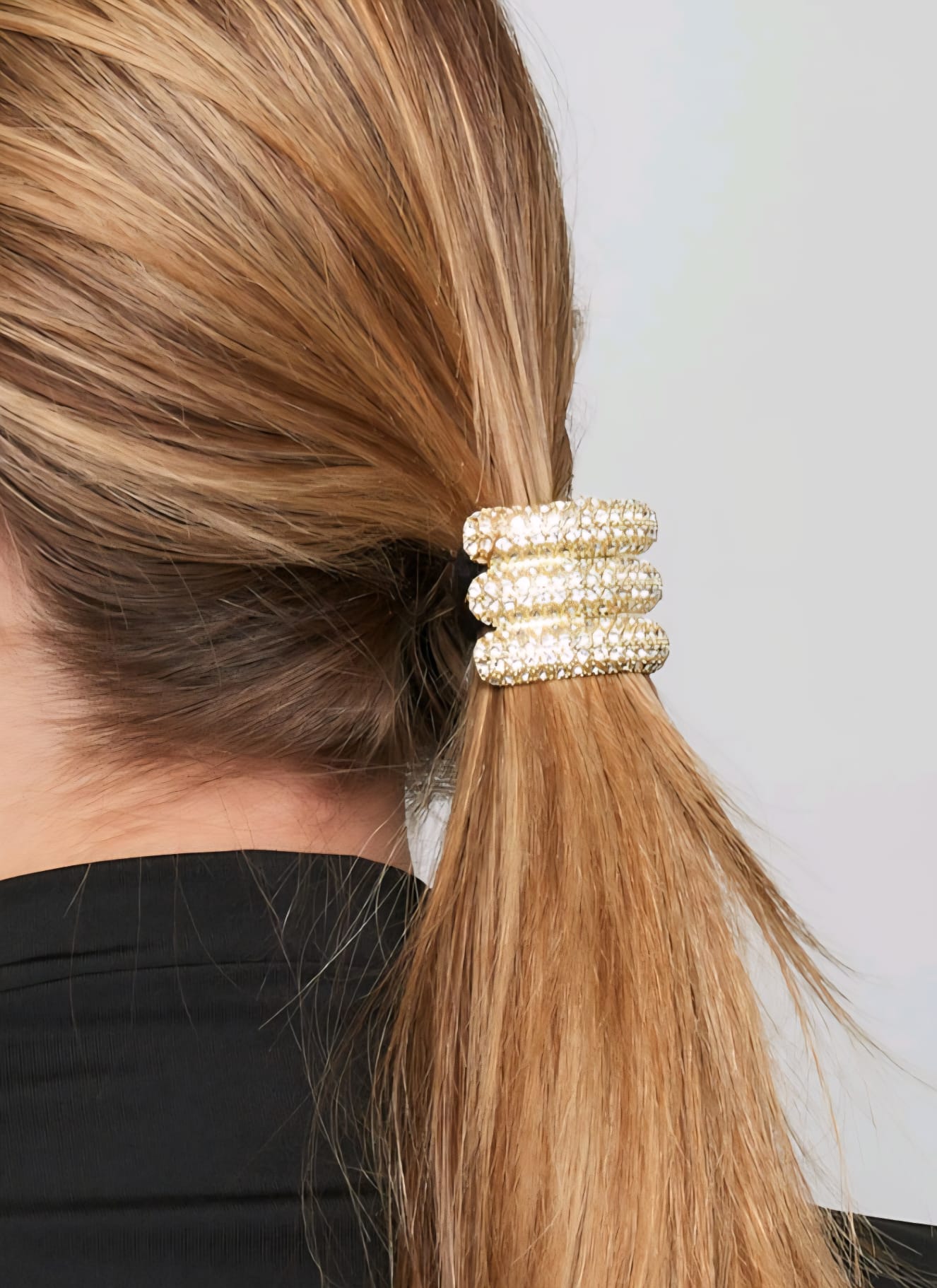 Hair tie elegant glow gold