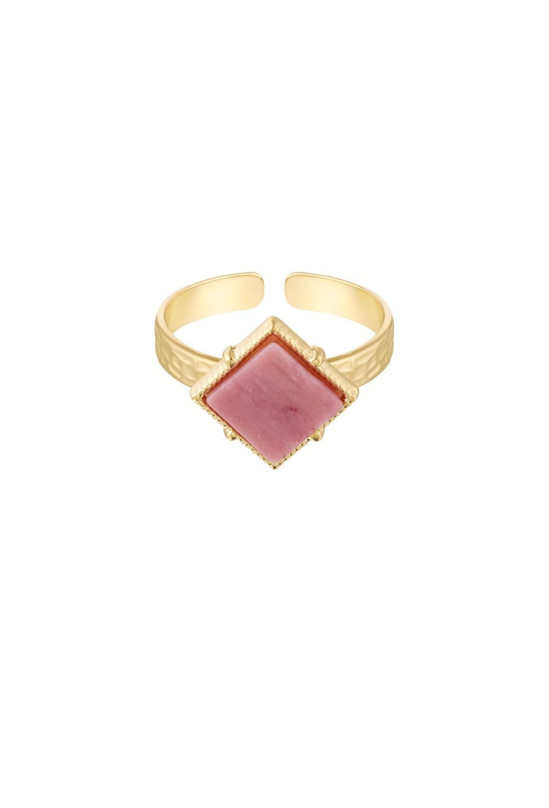Pink stone square