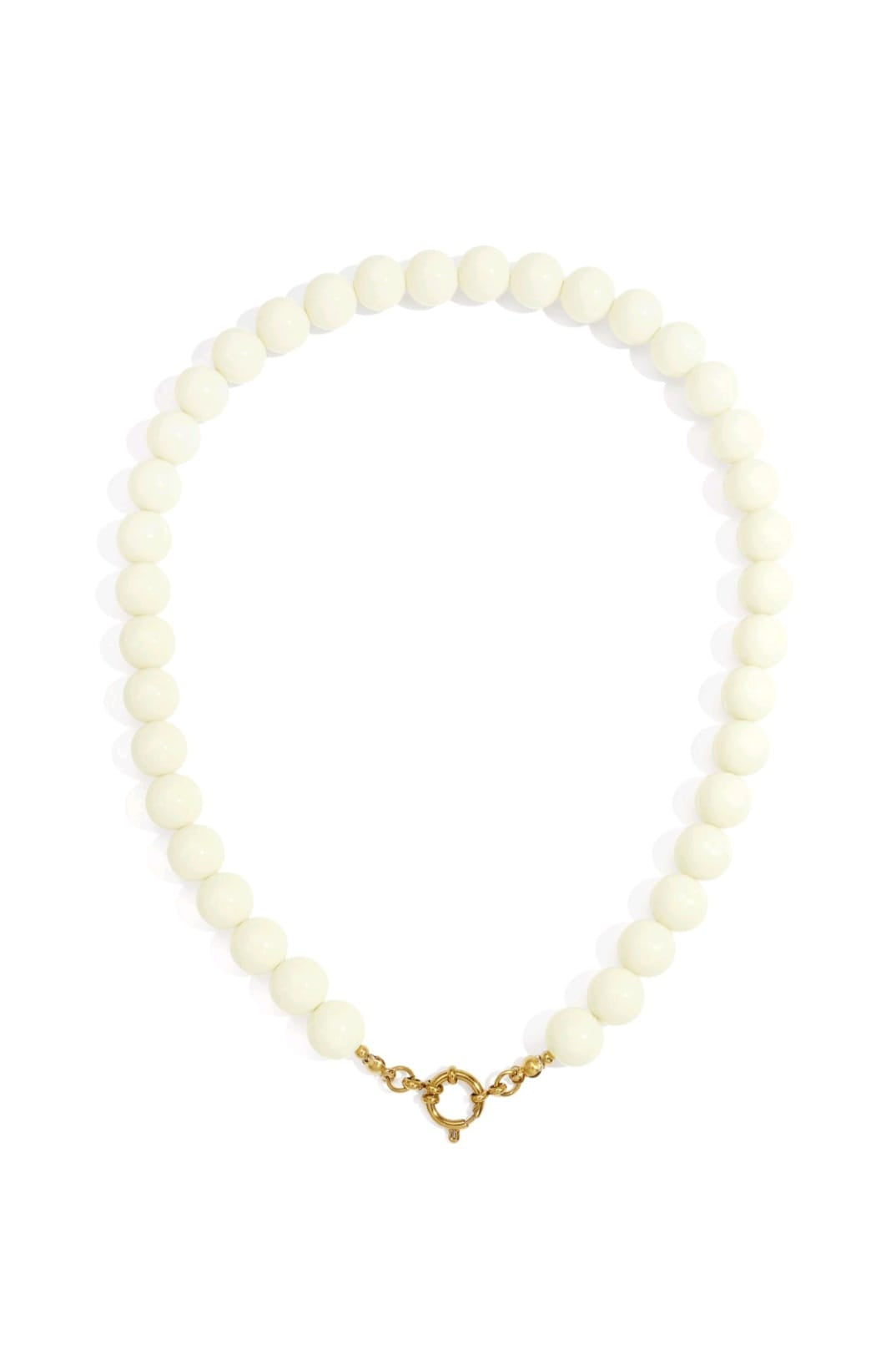 white beaded