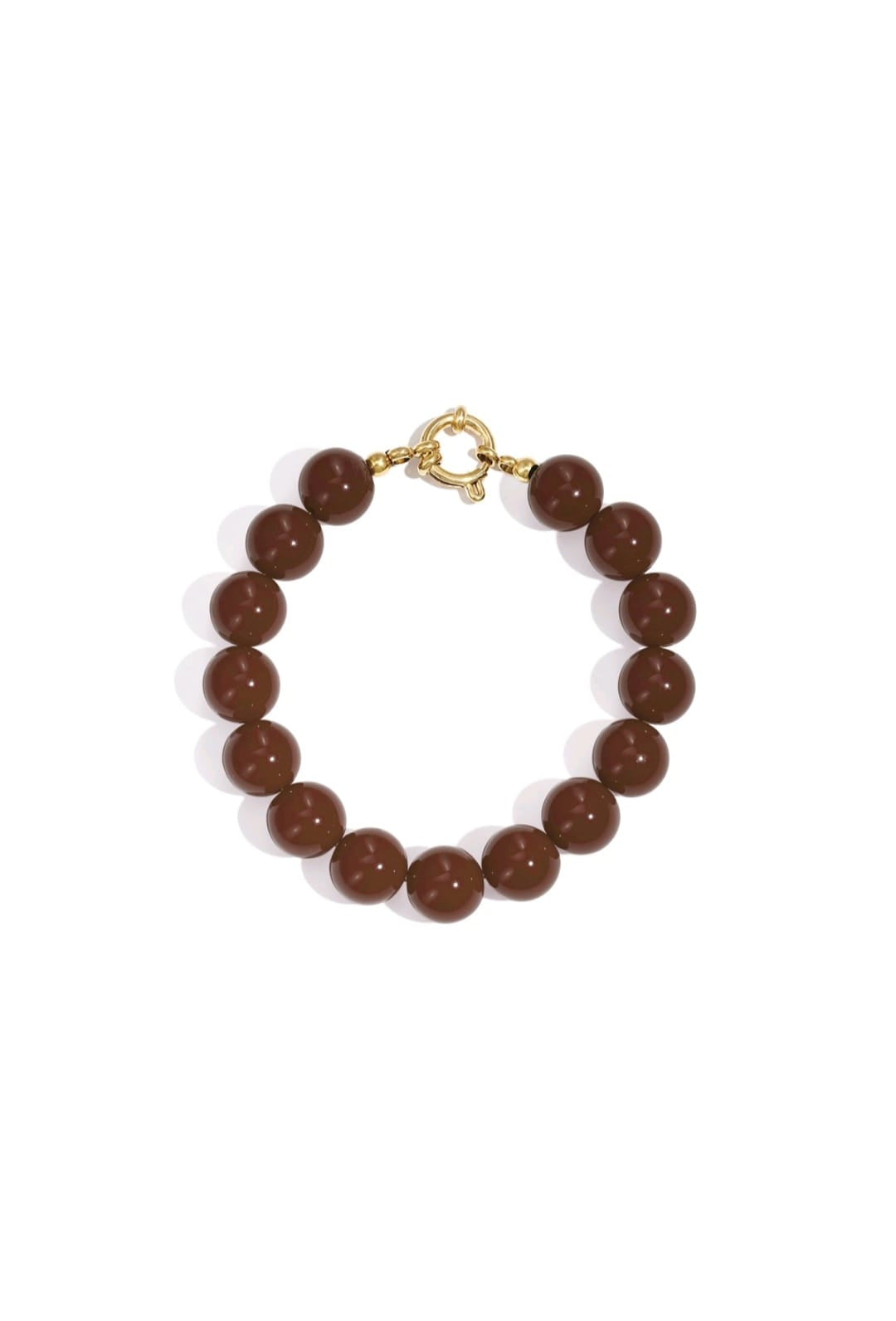 Coffee brown beaded bracelet