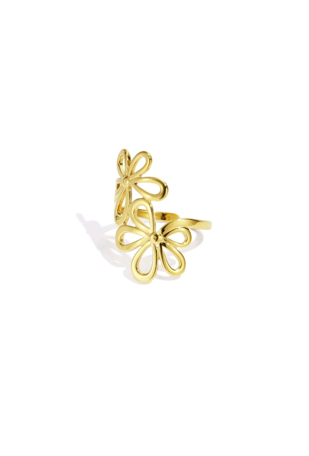 Flower statement ring