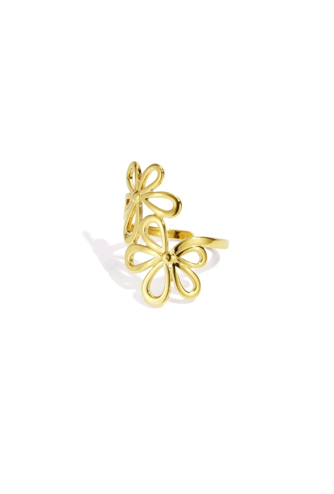 Flower statement ring