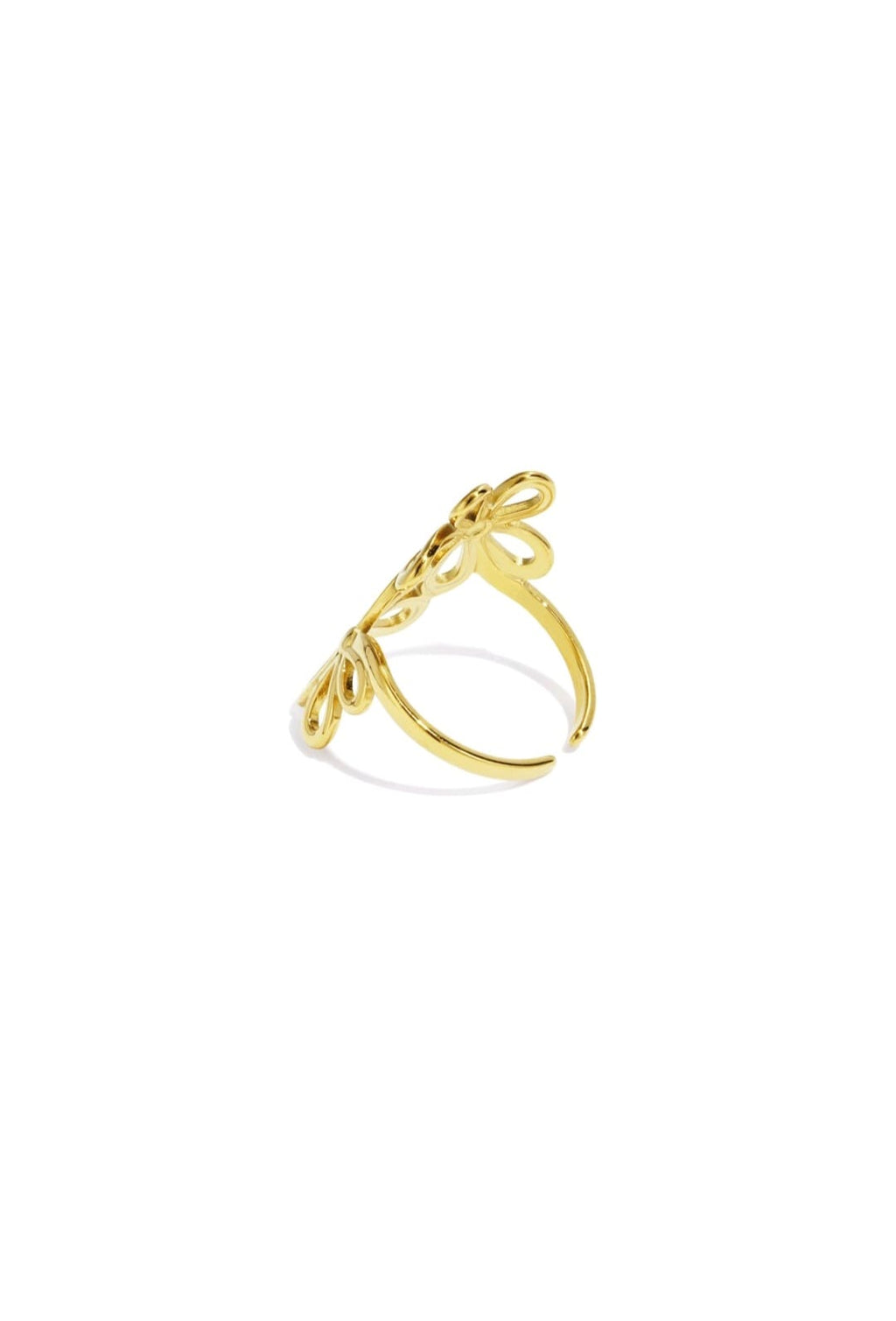 Flower statement ring