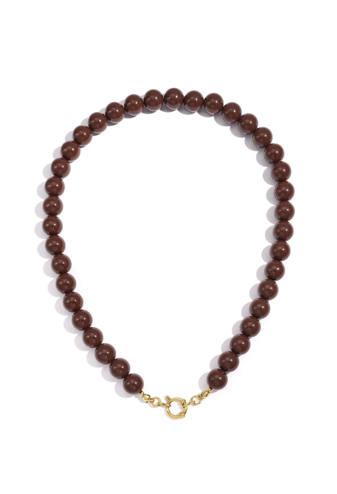 Coffee brown beaded