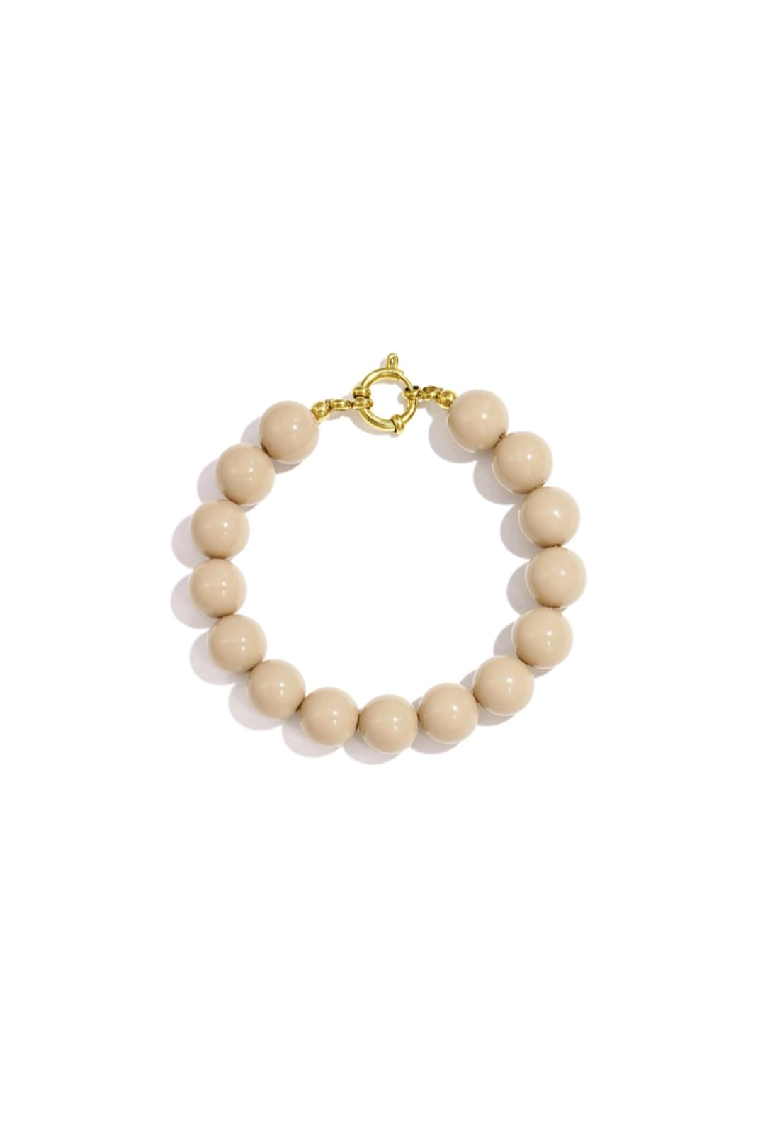 Beige beaded bracelet