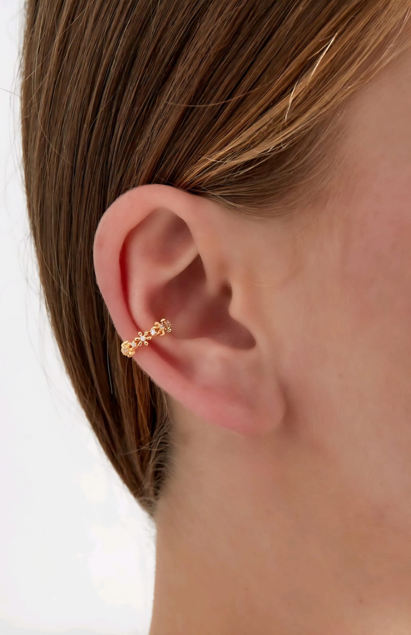 Earcuff floral shine