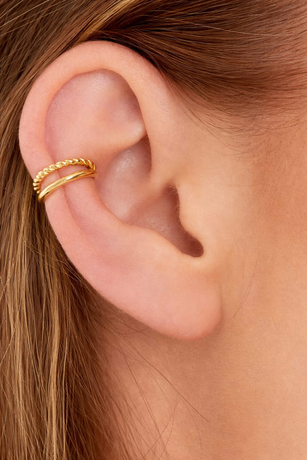 Earcuff double gold