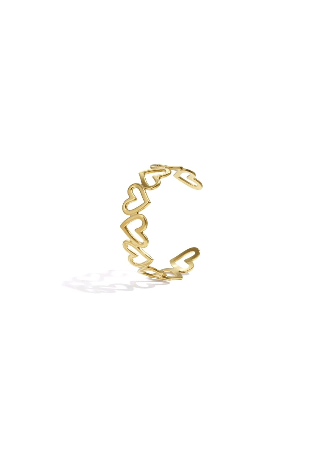 Lots of hearts bracelet gold
