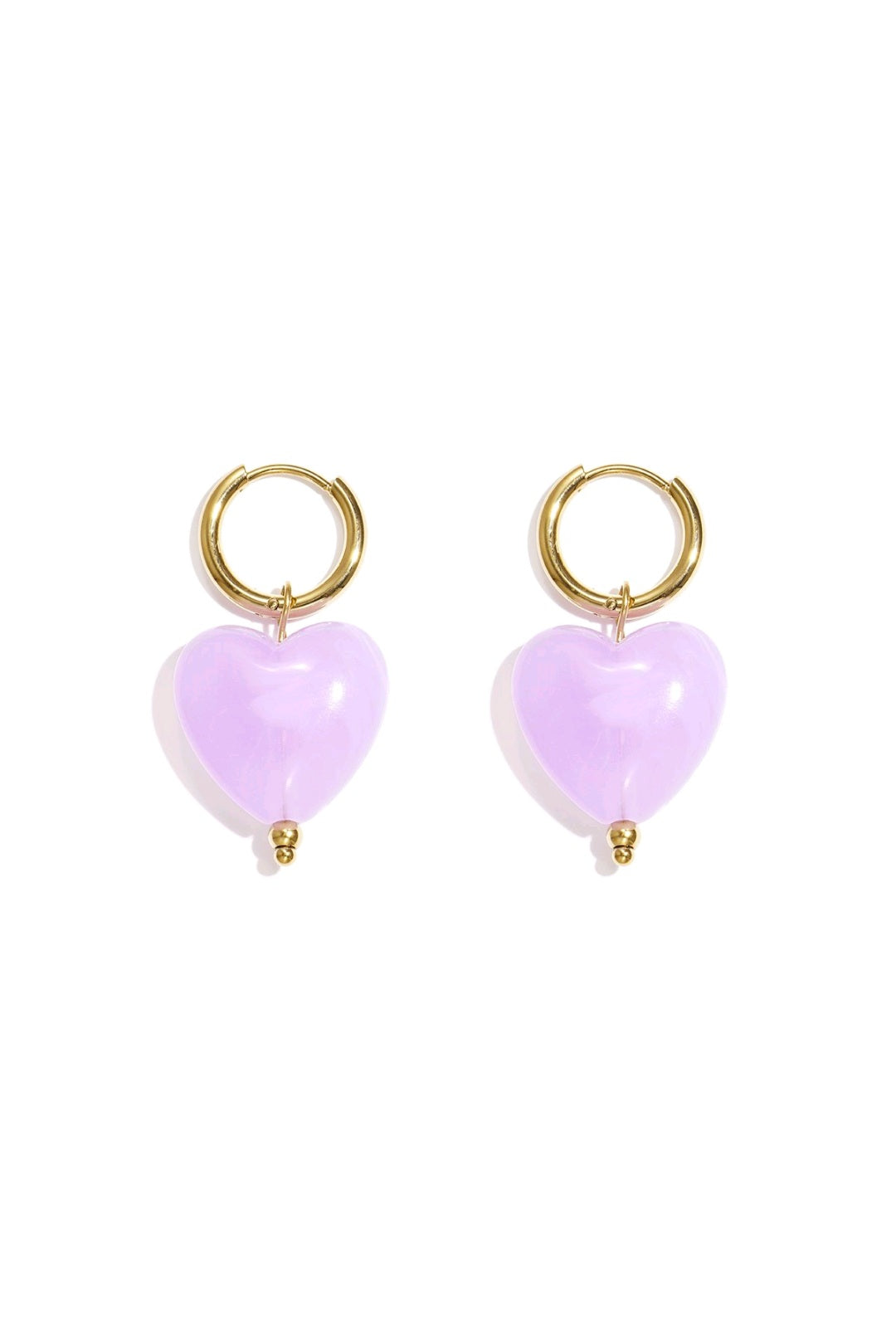 Heart shaped purple